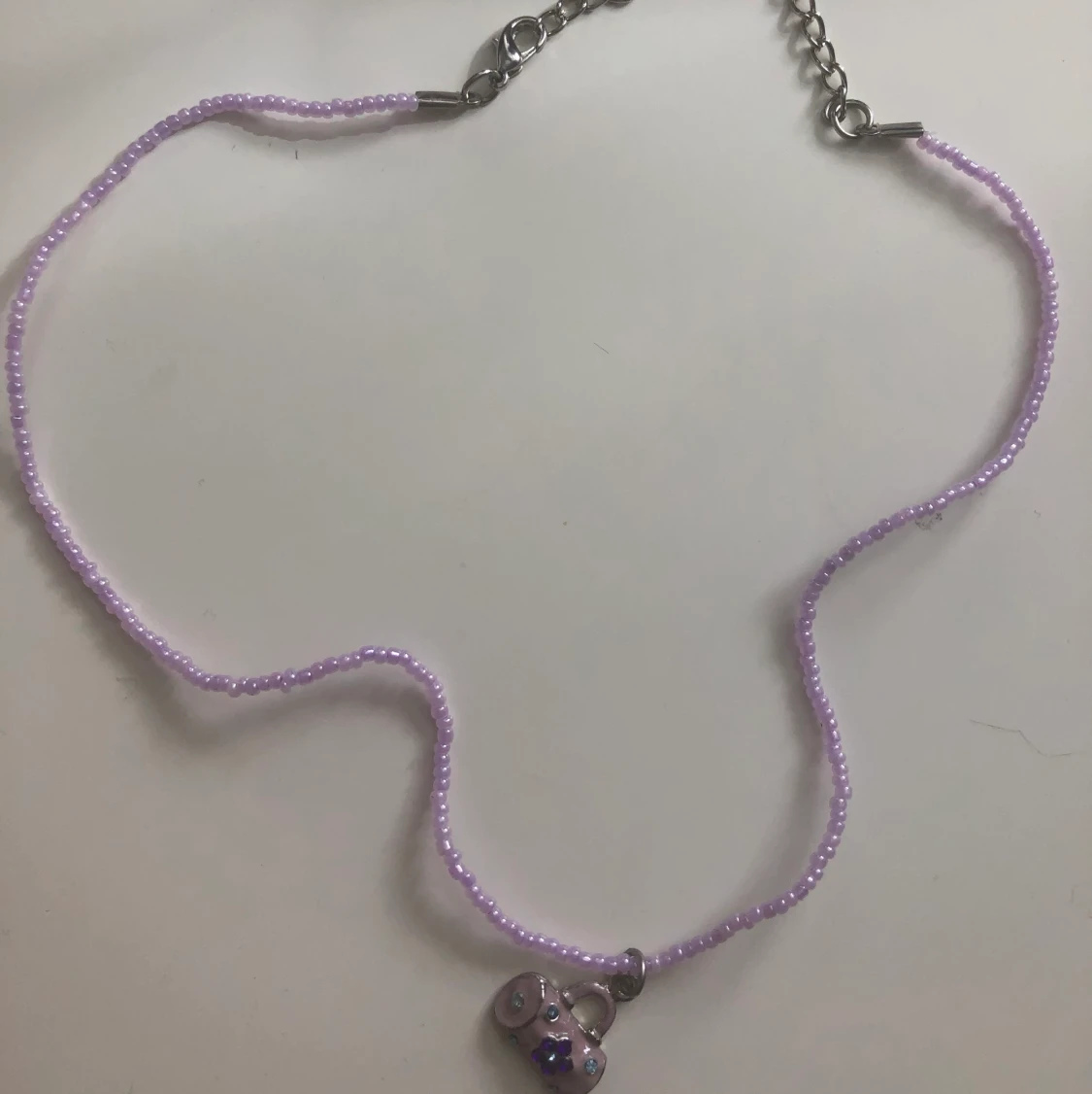 Asballt lila/rosa halsband! - 91