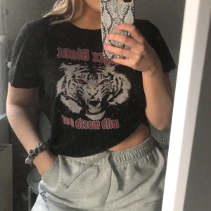 Säljer min T-shirt med tiger på😍 - Säljer min t shirt från Gina tricot med fina färger på😍passar absoult S 