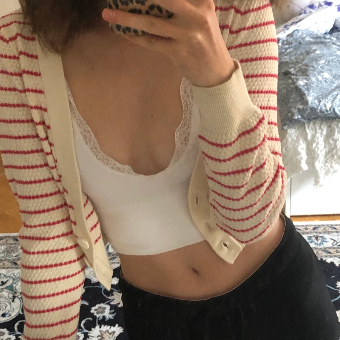 Striped Cropped Sweater ✨😊
