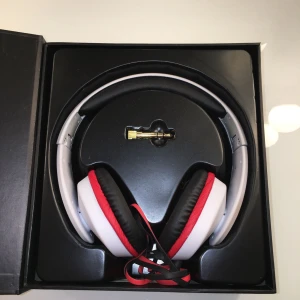  - Native Sound hörlurar, funkar utmärkt men har av någon anledning en brun ring (se bild 2.) Annats är inget fel, och alla tillbehör följer med.