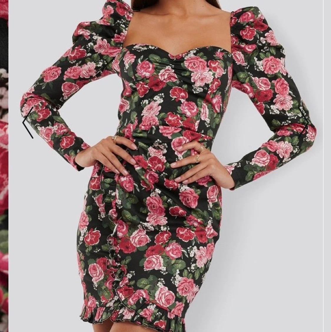 Blommig klänning från Nakd