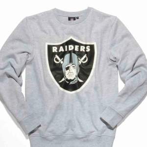 Raiders sweatshirt grå, knappt använd trycket har lite slitningar dock. 
