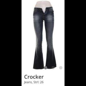 Crocker jeans i modellen pep boot. Superbra skick. Storlek 26/32. Nypris 800 säljs för 100. 