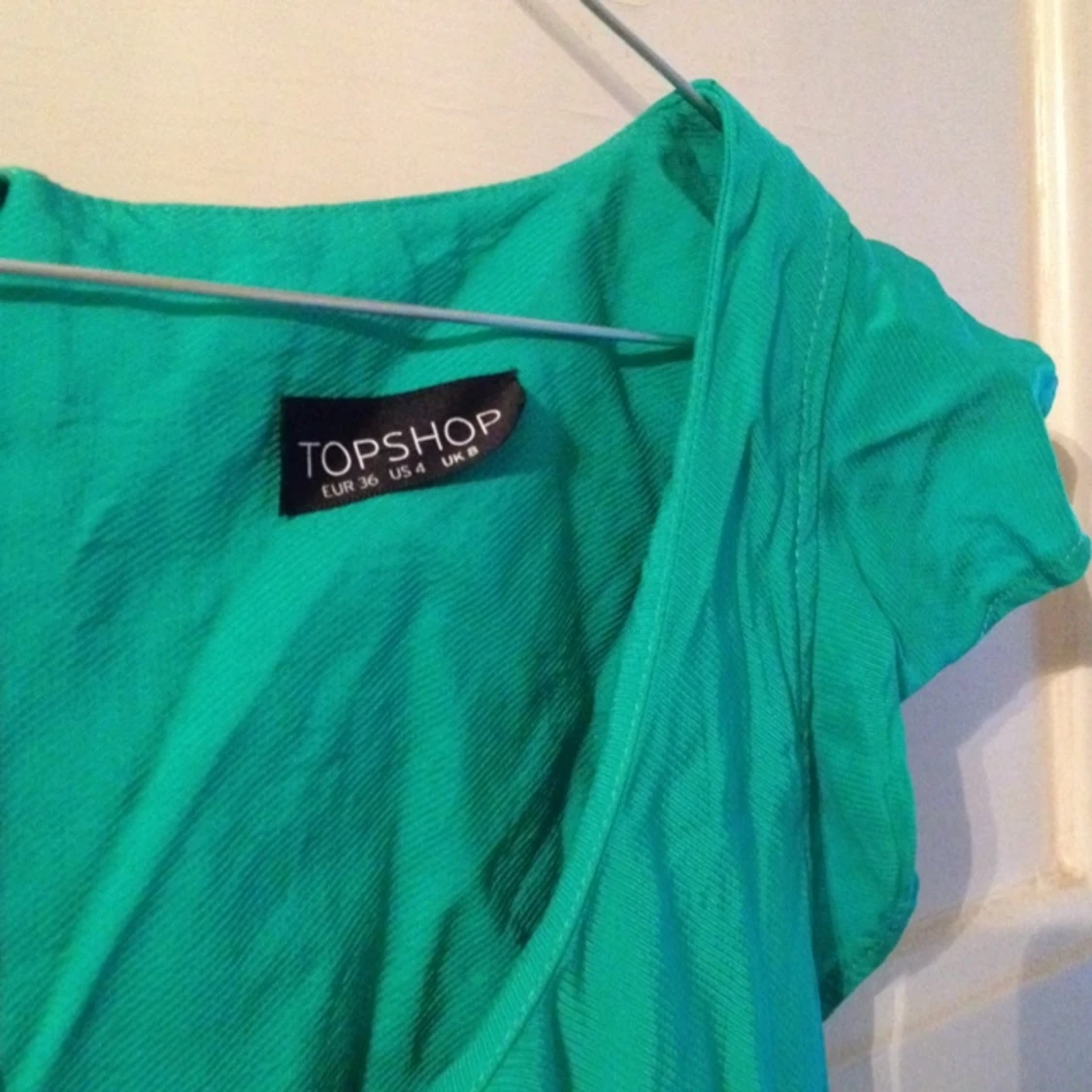 Grön topshop klänning använd 1 gång - 1384080741