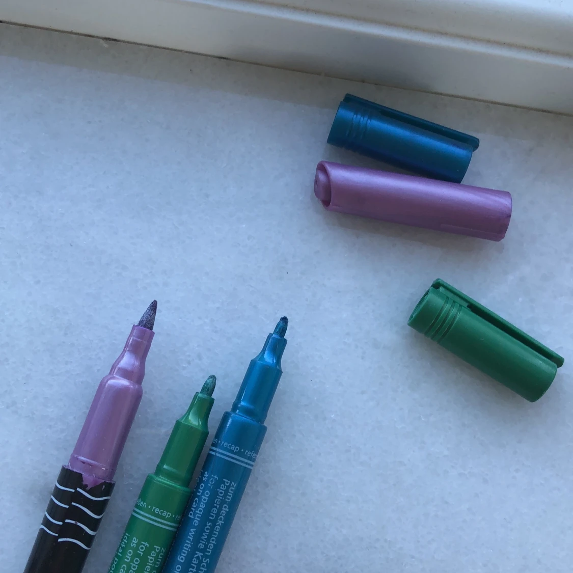 3st metalliska pennor - 90