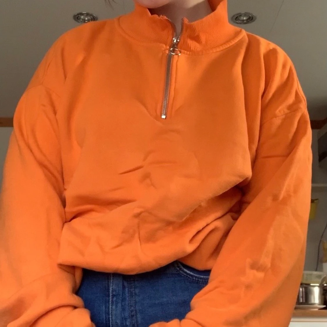 Orange sweatshirt
