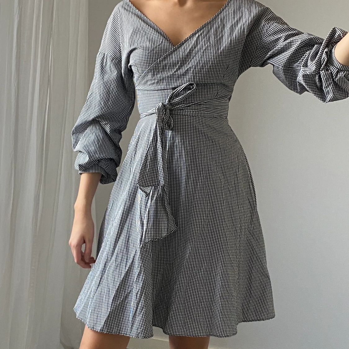 Rutig klänning  - 90