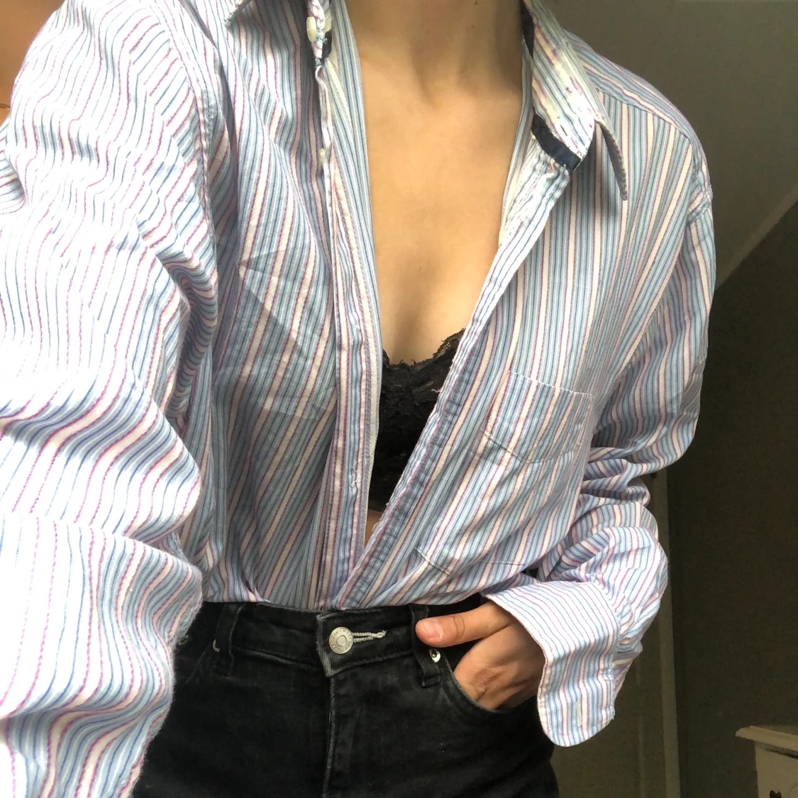 Randig skjorta  - 90