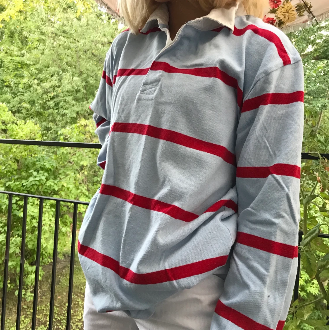 Randig tröja strl L - 91