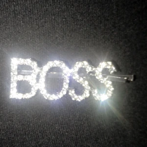 Hårnål/hårspänne  - Säljer en hårnål/hårspänne som inte kommer till användning,den är ca 4-5 cm med ordet ”BOSS” på den 20kr+frakt🥰❤️