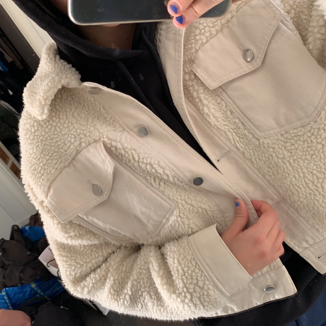 Teddy jeansjacka zara - 91