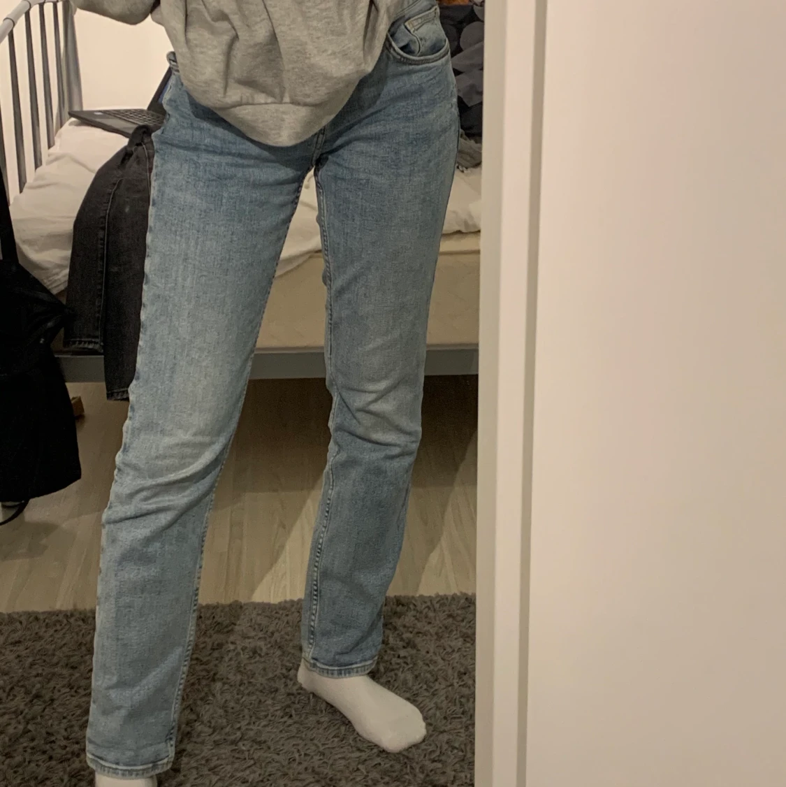 Blåa jeans