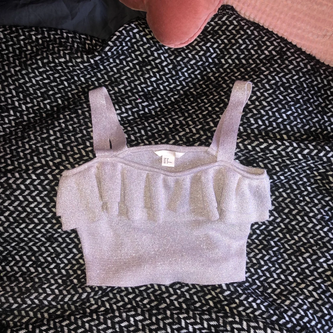 Stickat glitter linne - 91