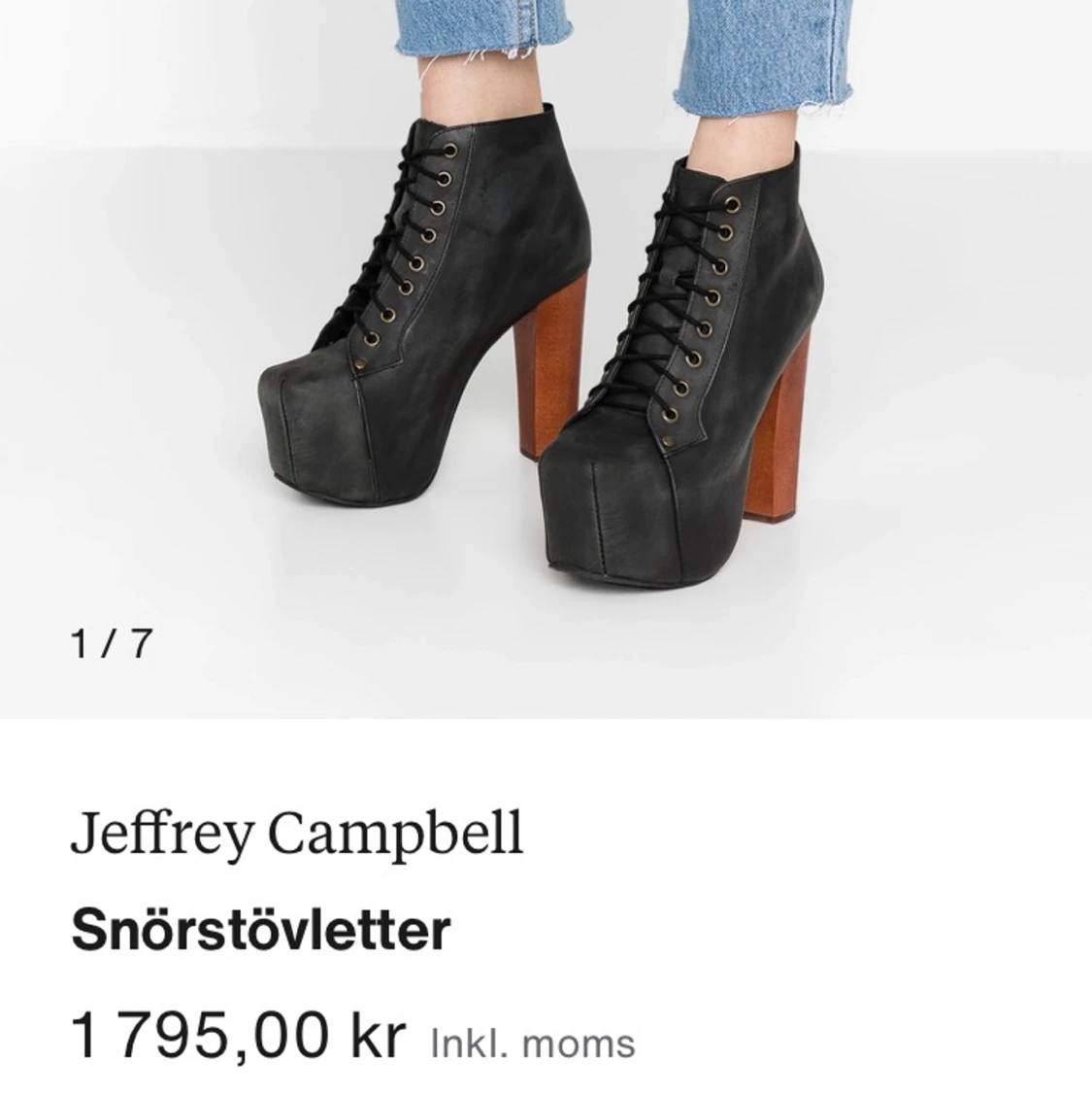 Jeffrey Campbell stövletter storlek 37 - 90
