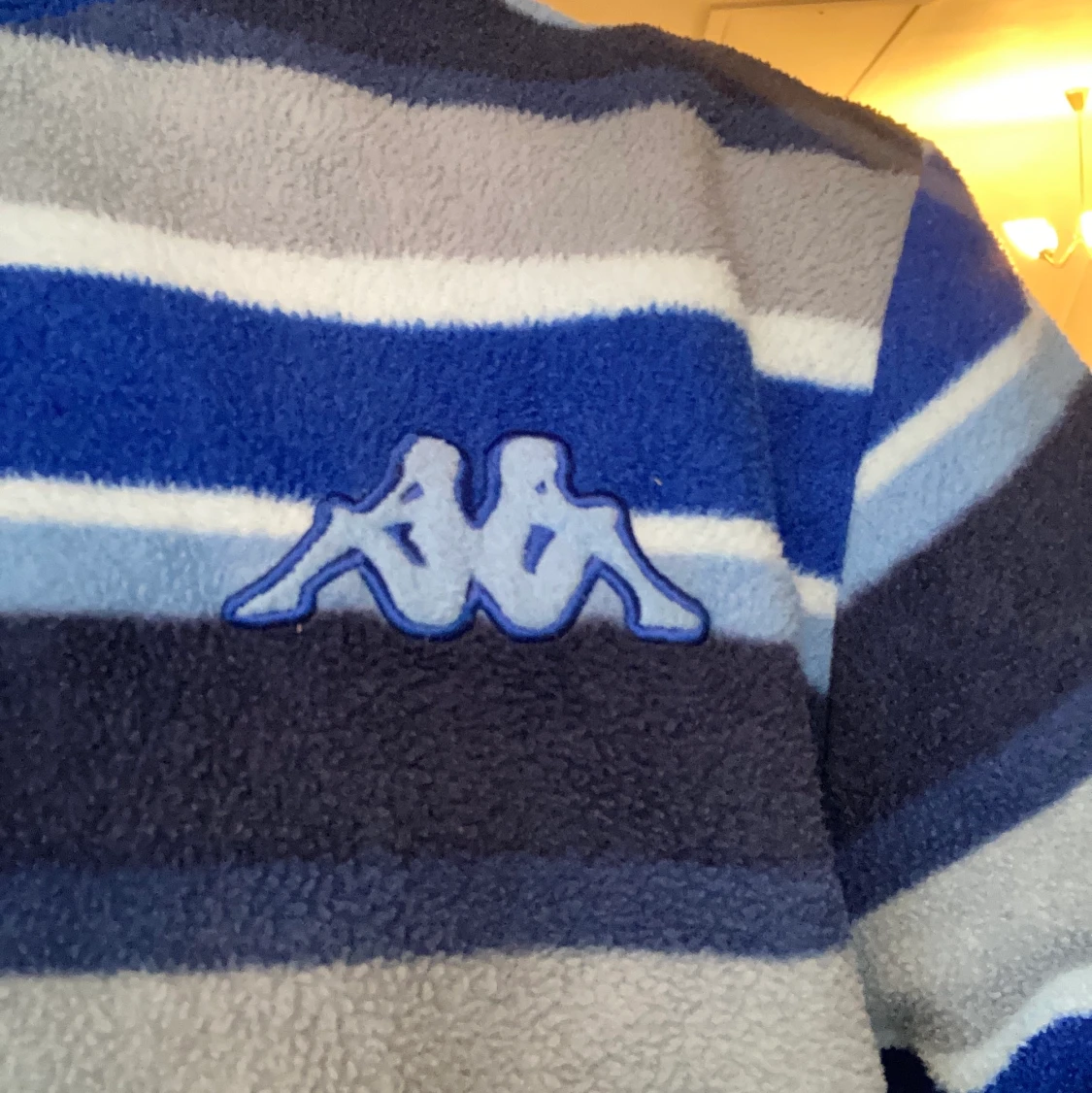 Randig fleectröja - 91