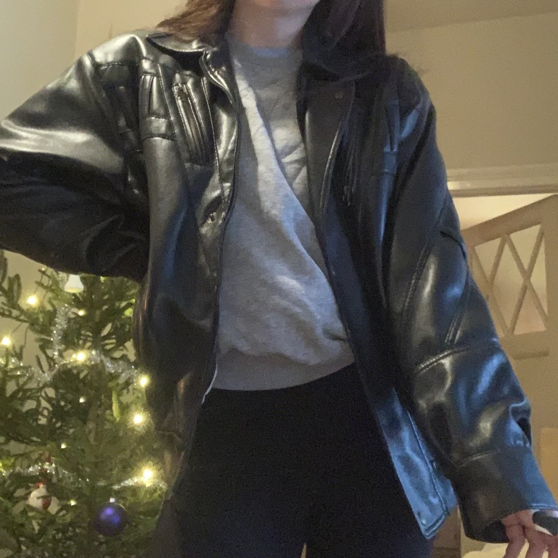 Vintage Skinnjacka OVERSIZED