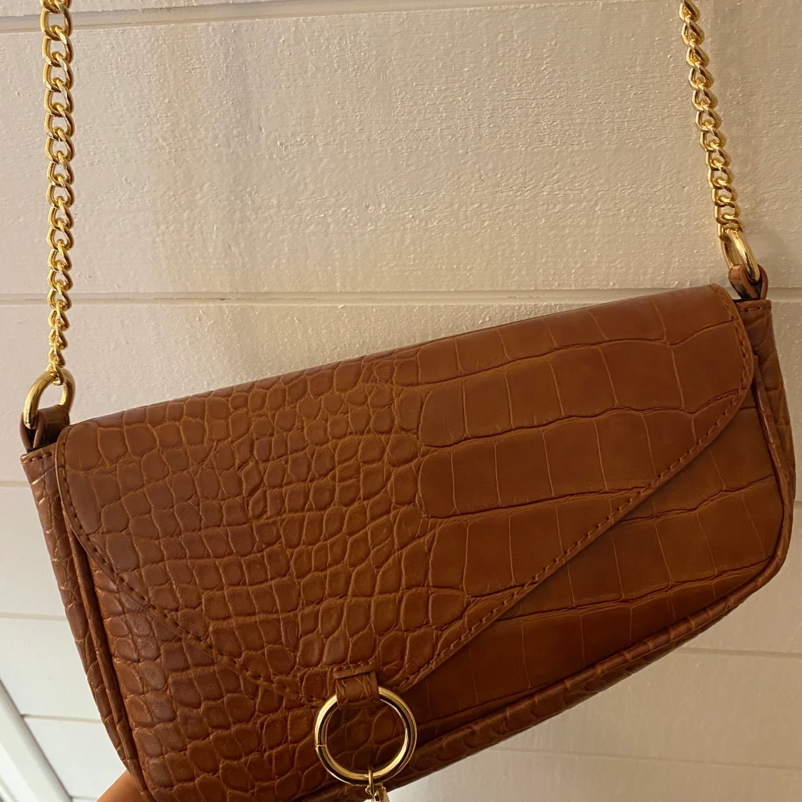 Brun axelväska - 90