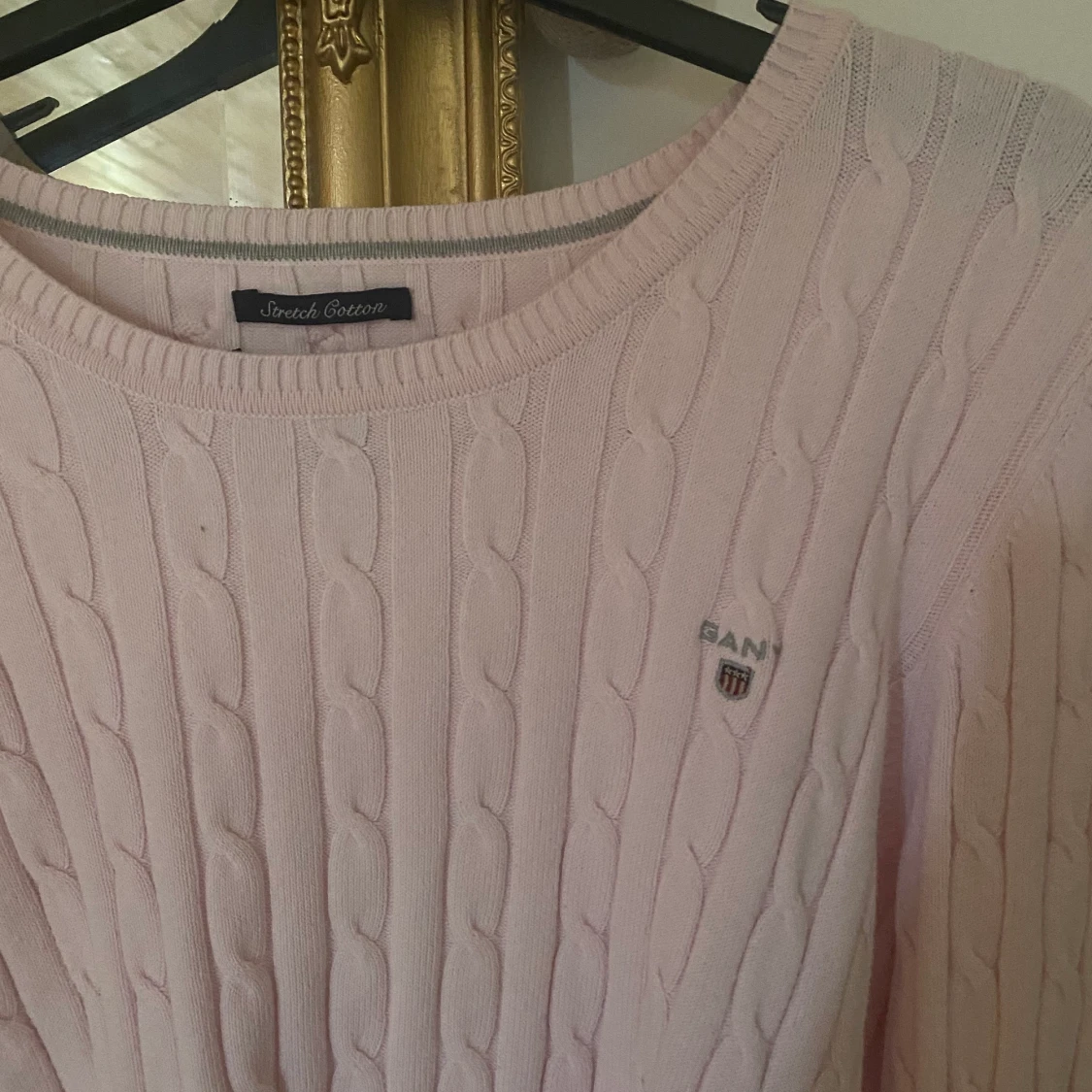 Ribbstickad tröja gant  - 90