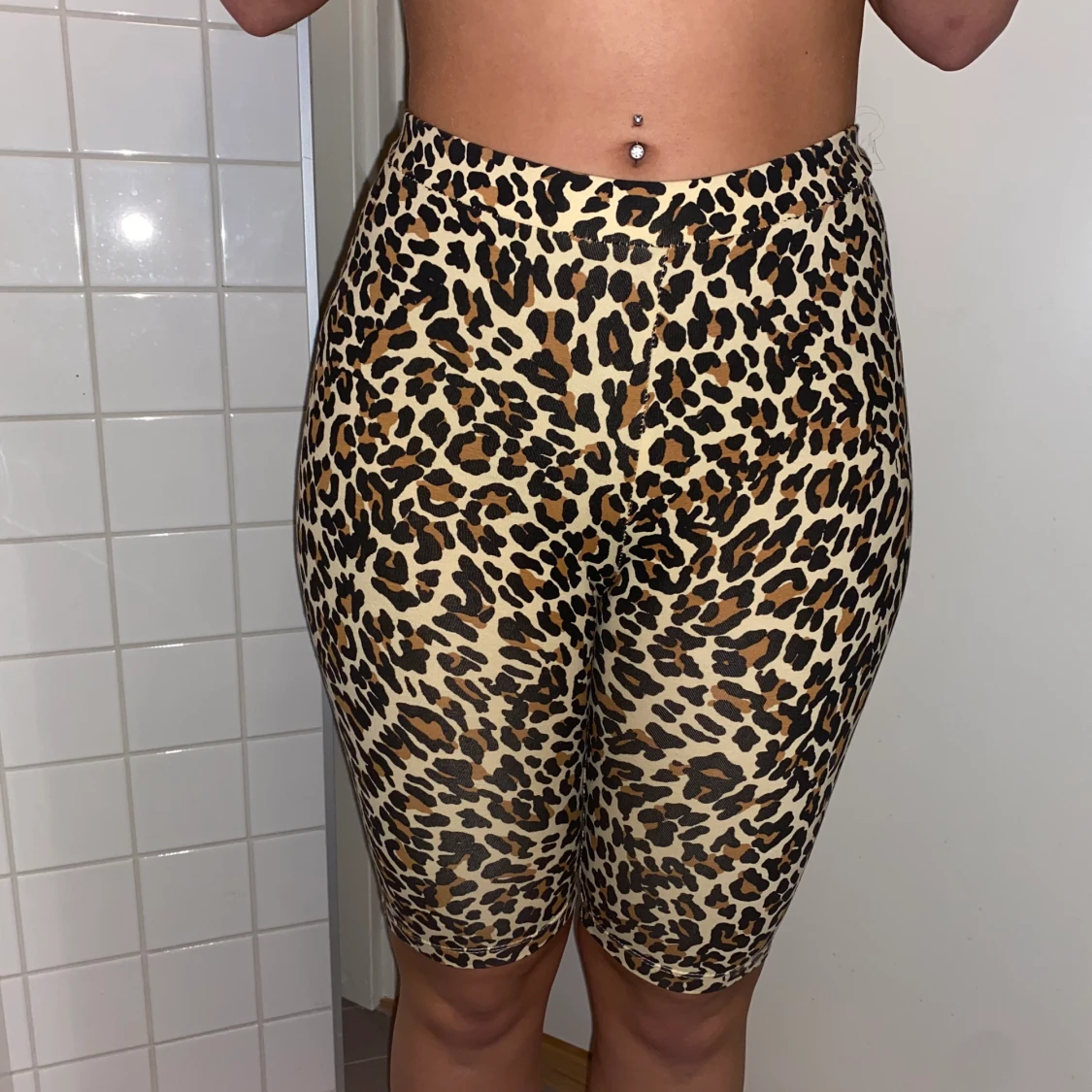 Cykelshorts leopard - 90