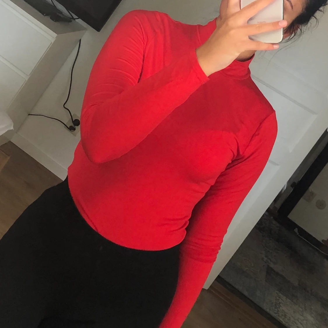 Röd polotröja  - 90