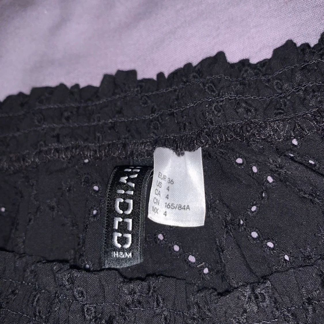 Svart mönstrad topp - 91