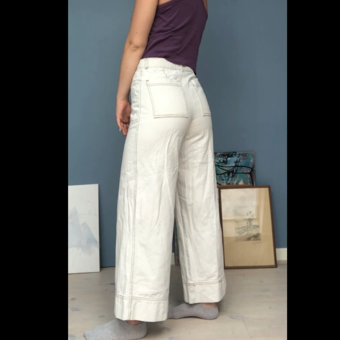 Vit/ beiga & vida jeans  - 90