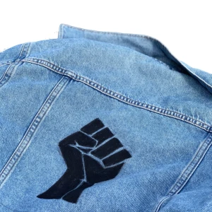 BLM jeansjacka - BLM jeansjacka målad helt själv!