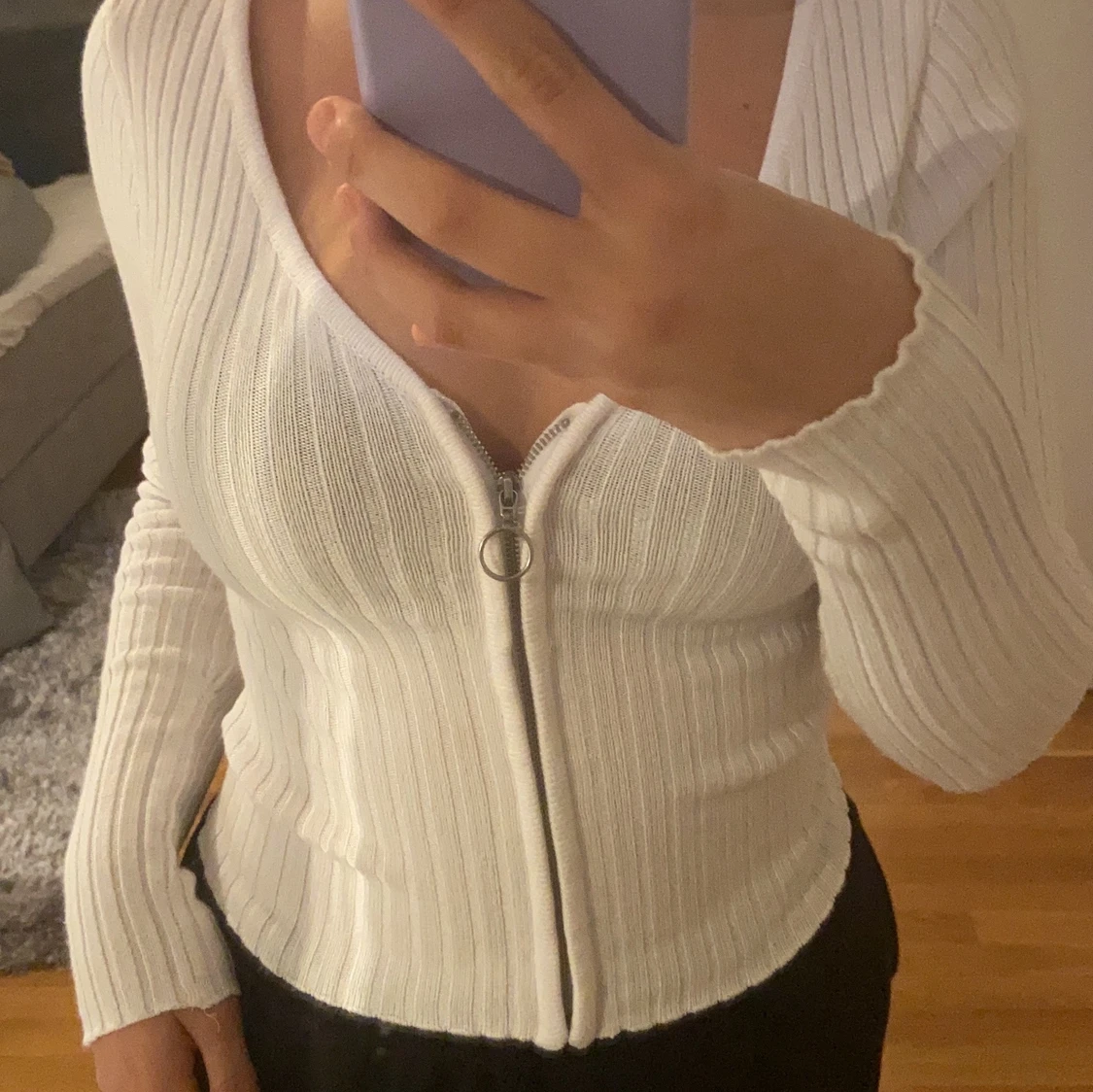 Tröja med blixtlås - 90