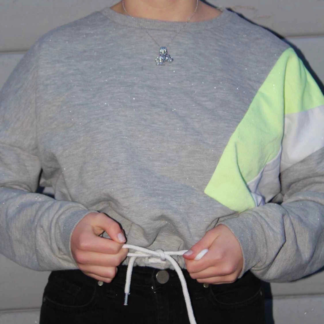 Grå/neon Sweatshirt - 90