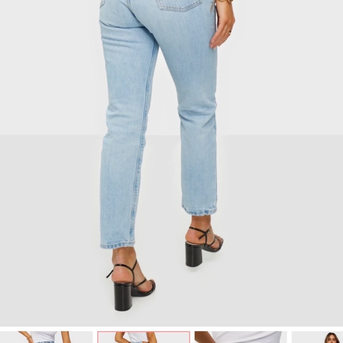 Levis 501 cropped blå - 90