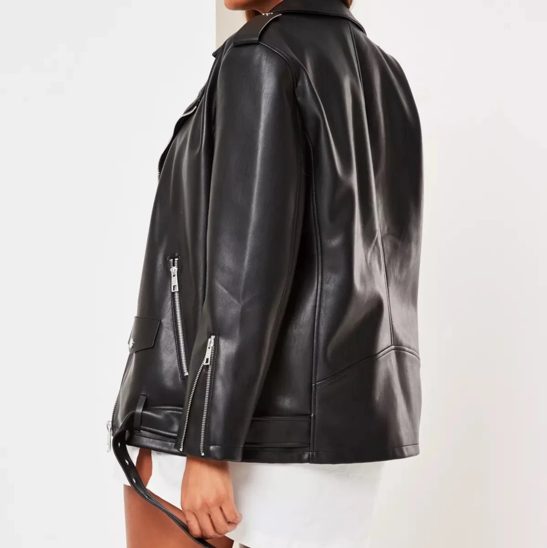 Biker jacket/skinn jacka (fake skinn) - 91