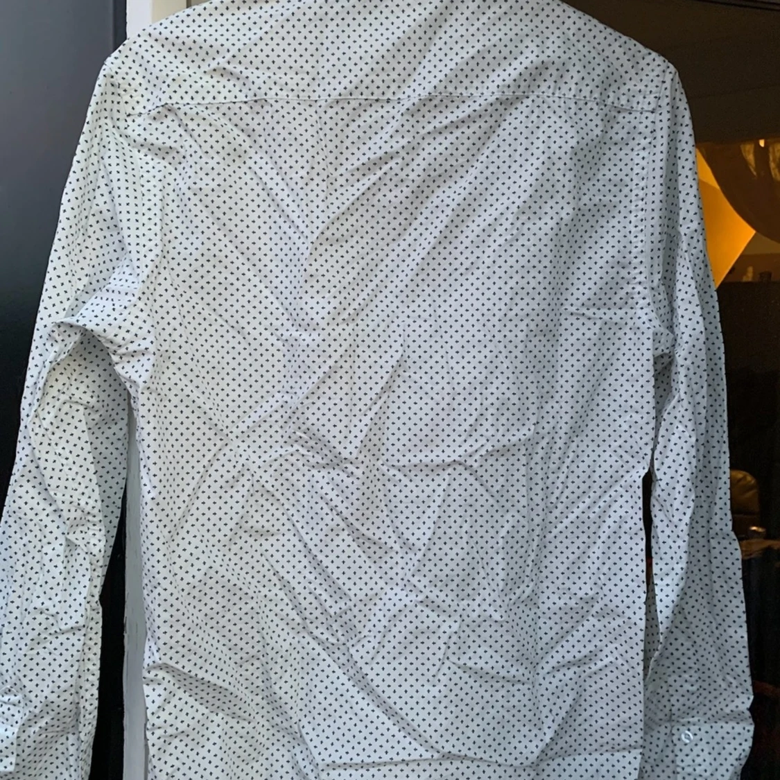 Mönstrad vit skjorta - 90