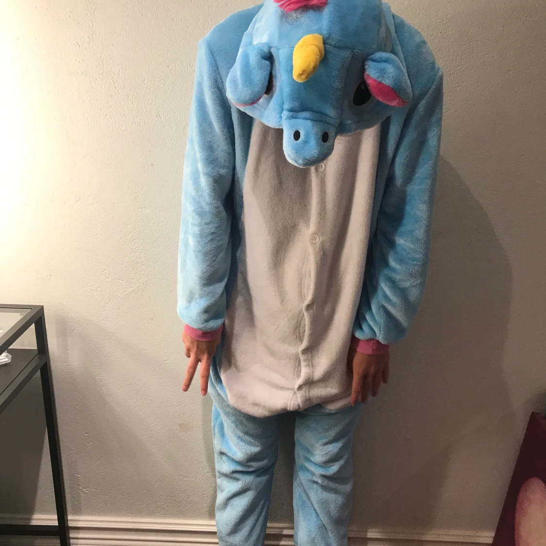 Blå unicon dräkt  - 90