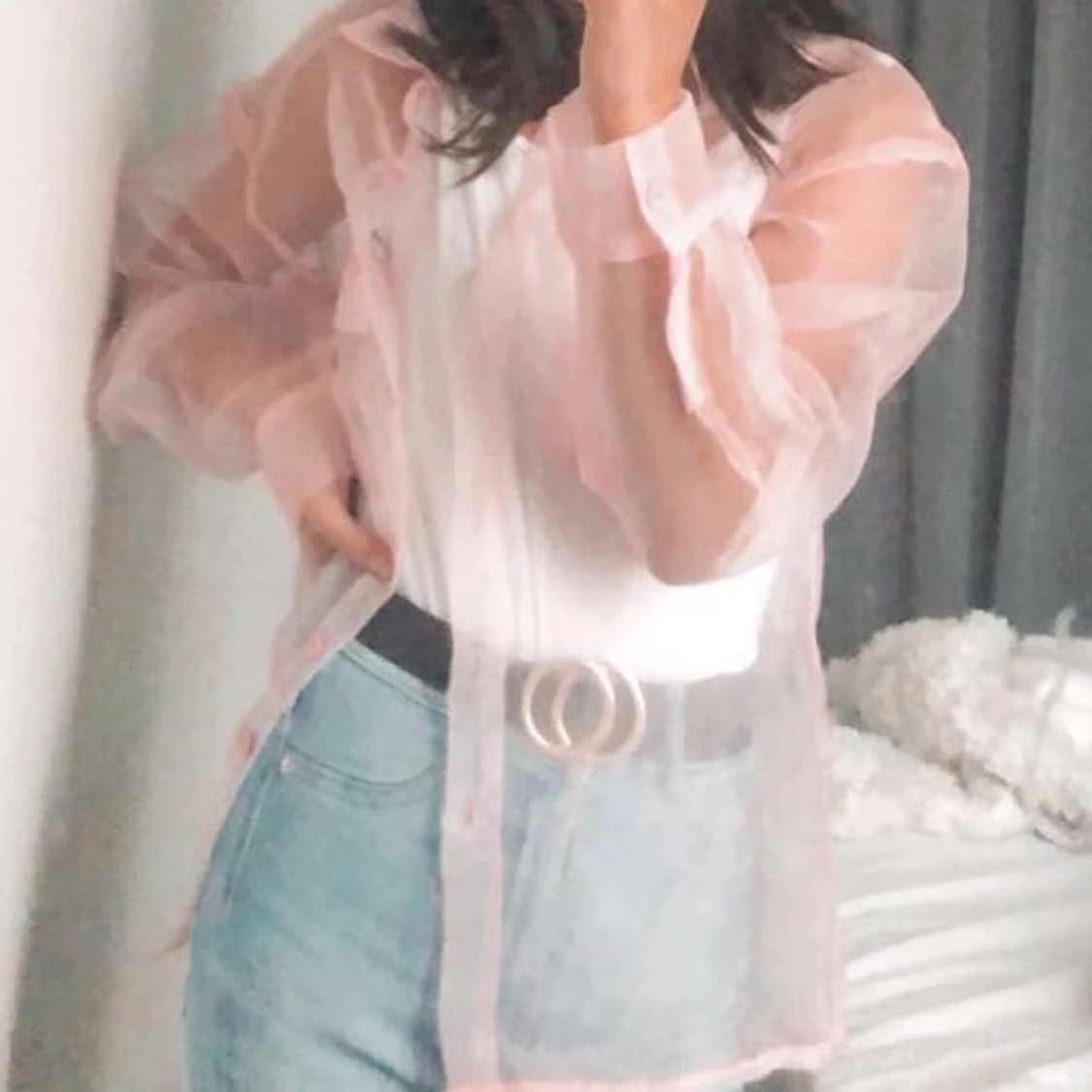 Genomskinlig skjorta - 90