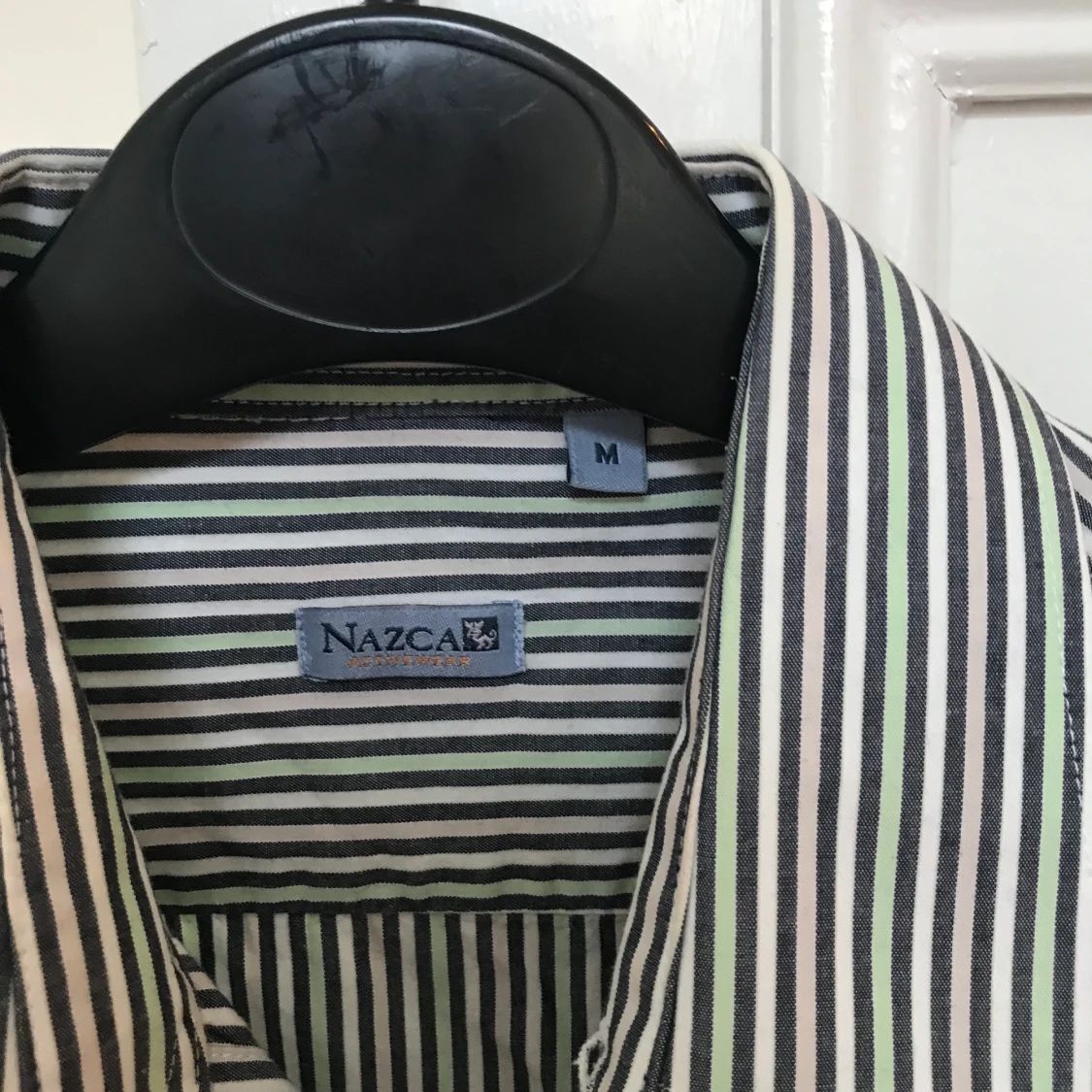 Kortärmad randig skjorta strl M - 91