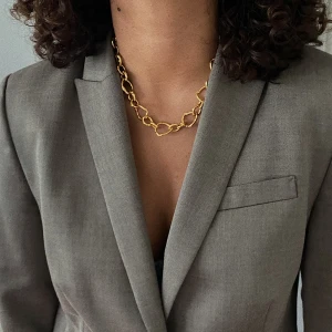 24k Gold Coated Necklace  - Helt ny Mango 24k coated guld halsband ✨ Frakt 35kr 
