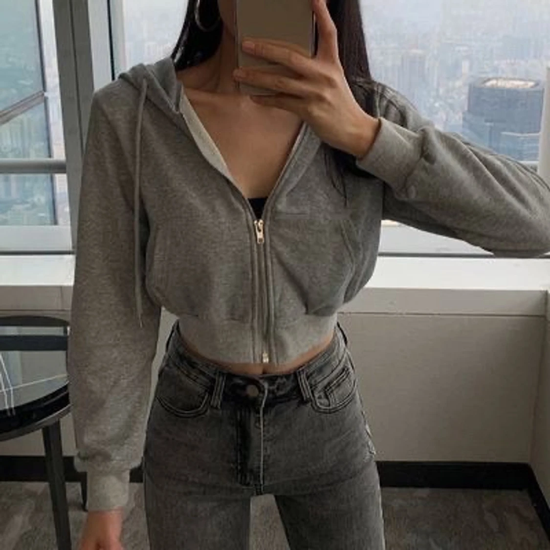Cropped hoodie