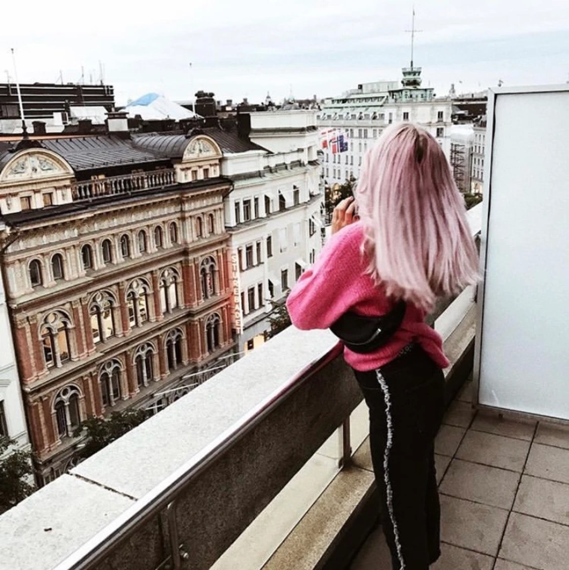 Stickad Rosa nakd tröja - 91