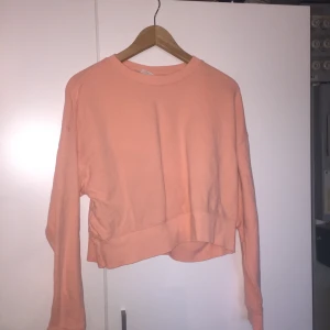 Supermysig tjpcktröja - Från monki i laxrosa, ser vändigt slapp ut på bilden med de är vanligt ”hoodiematerial” i den. Storlek L men passar mig som brukar vara S ibland M!