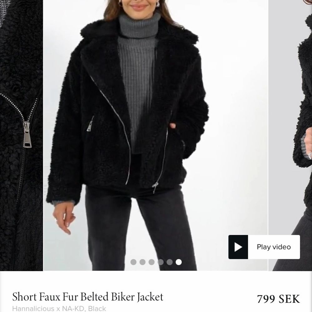 Säljer min hannaliciousXnakd jacka, den är i modell av en bikerjacka fast i teddymaterial. Såå mysig och fin med två dragkedjefickor fram🤎välanvänd med i ett väldigt bra skick! Skriv för intresse utav fler bilder så löser jag det☺️strl 34 men passar även 36&38 (möjligtvis 40). Jackor.
