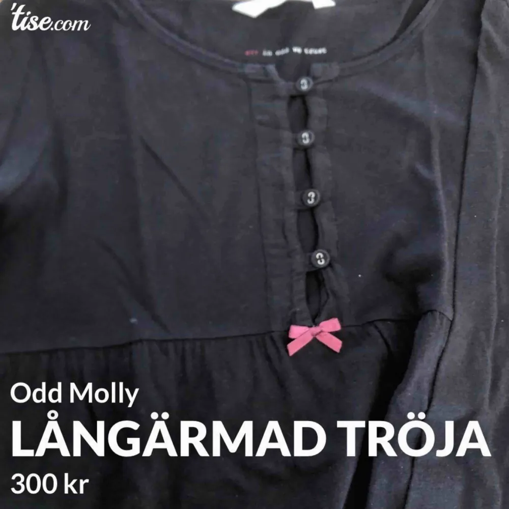 Långärmad tröja från Odd Molly. Storlek 0 motsvarar en XS/S. . Tröjor & Koftor.