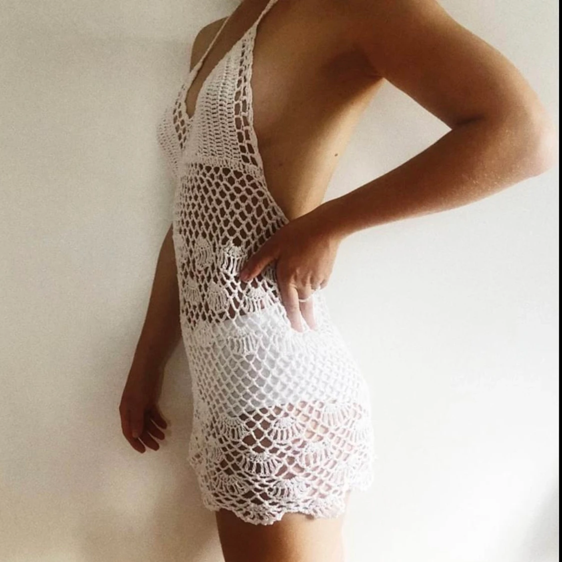 White Crochet Bali dress.