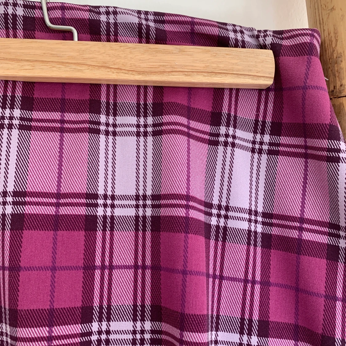 Lila rutig kjol - 91