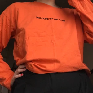 Långärmad t-shirt - Säljer en långärmad t-shirt från Carlings med ”WELCOME TO THE CLUB” broderat på ! Superskönt material och passform, men används tyvärr inte särskilt ofta! Storleken är M och sitter oversized på mig som vanligtvis har XS/S. Priset kan diskuteras :-)
