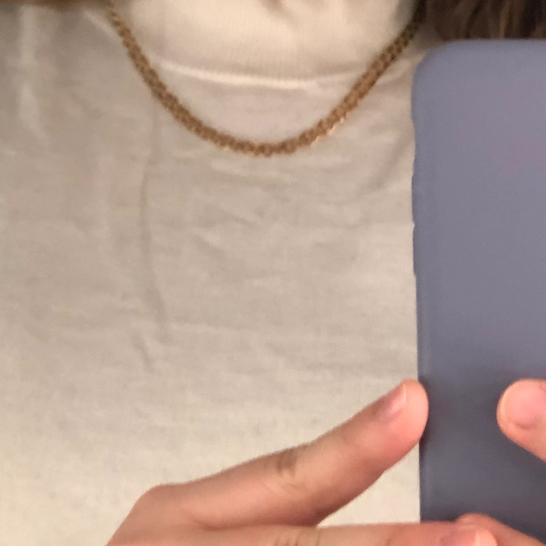 Vit kort turtleneck tröja - 91