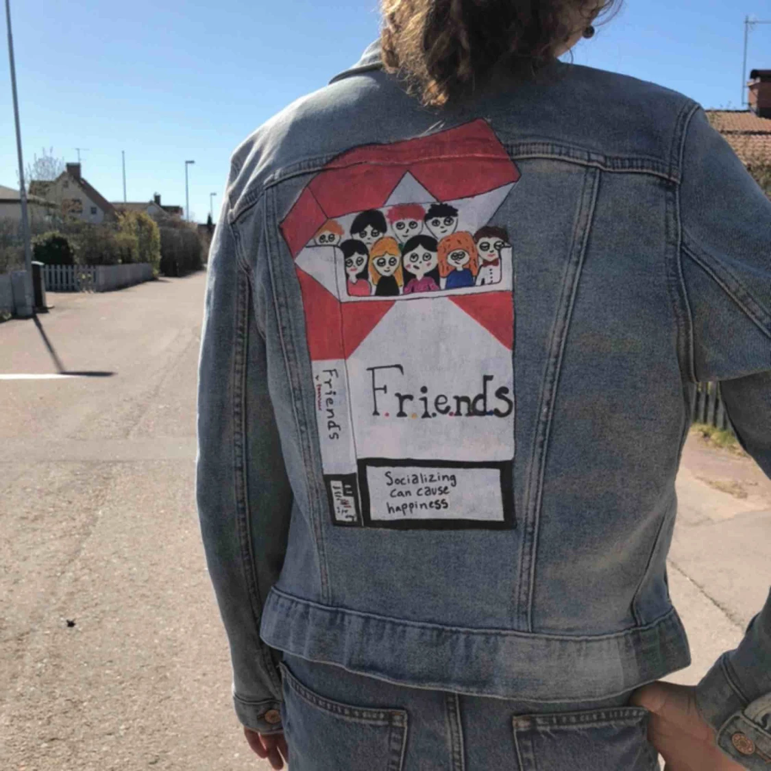 Custom jeansjacka - 90