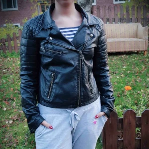  - Black leather jacket 