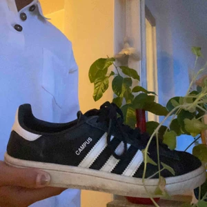  - Adidas campus i svart! Använda men fortfarande fina!🕷