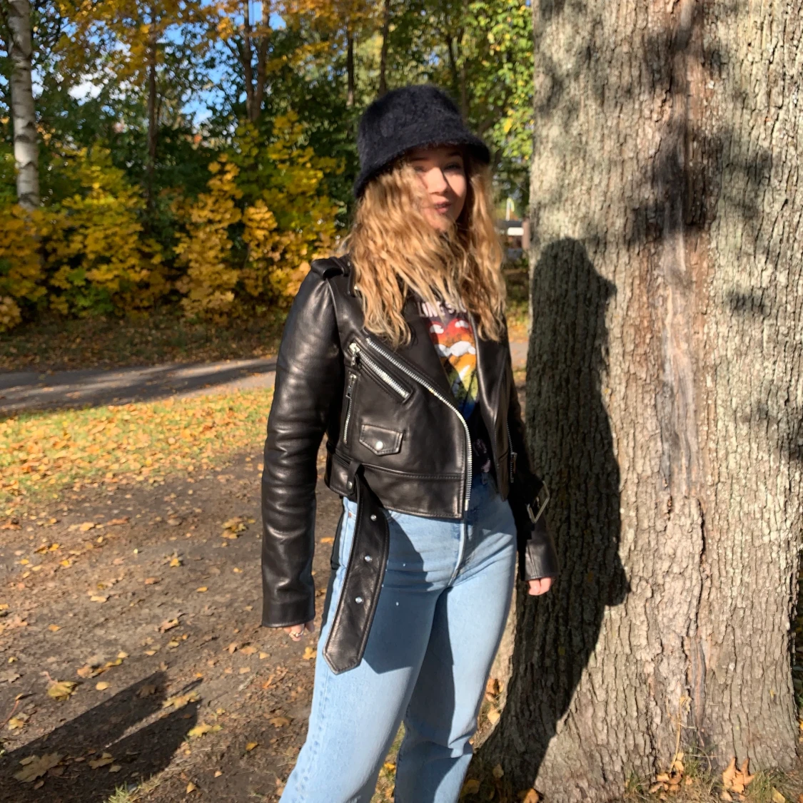 Nydén skinnjacka XS