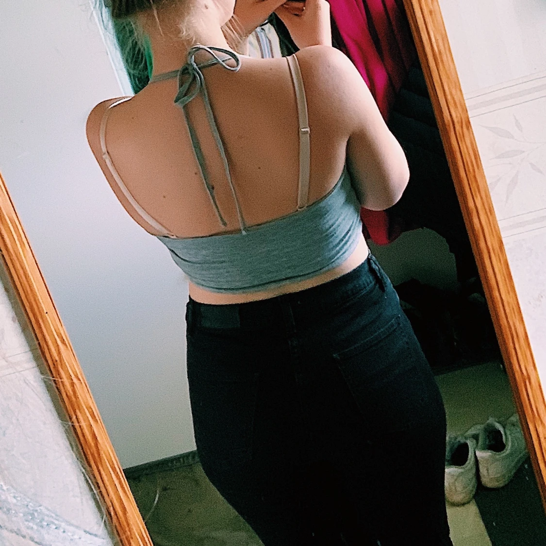 Ljusgrått linne - 90